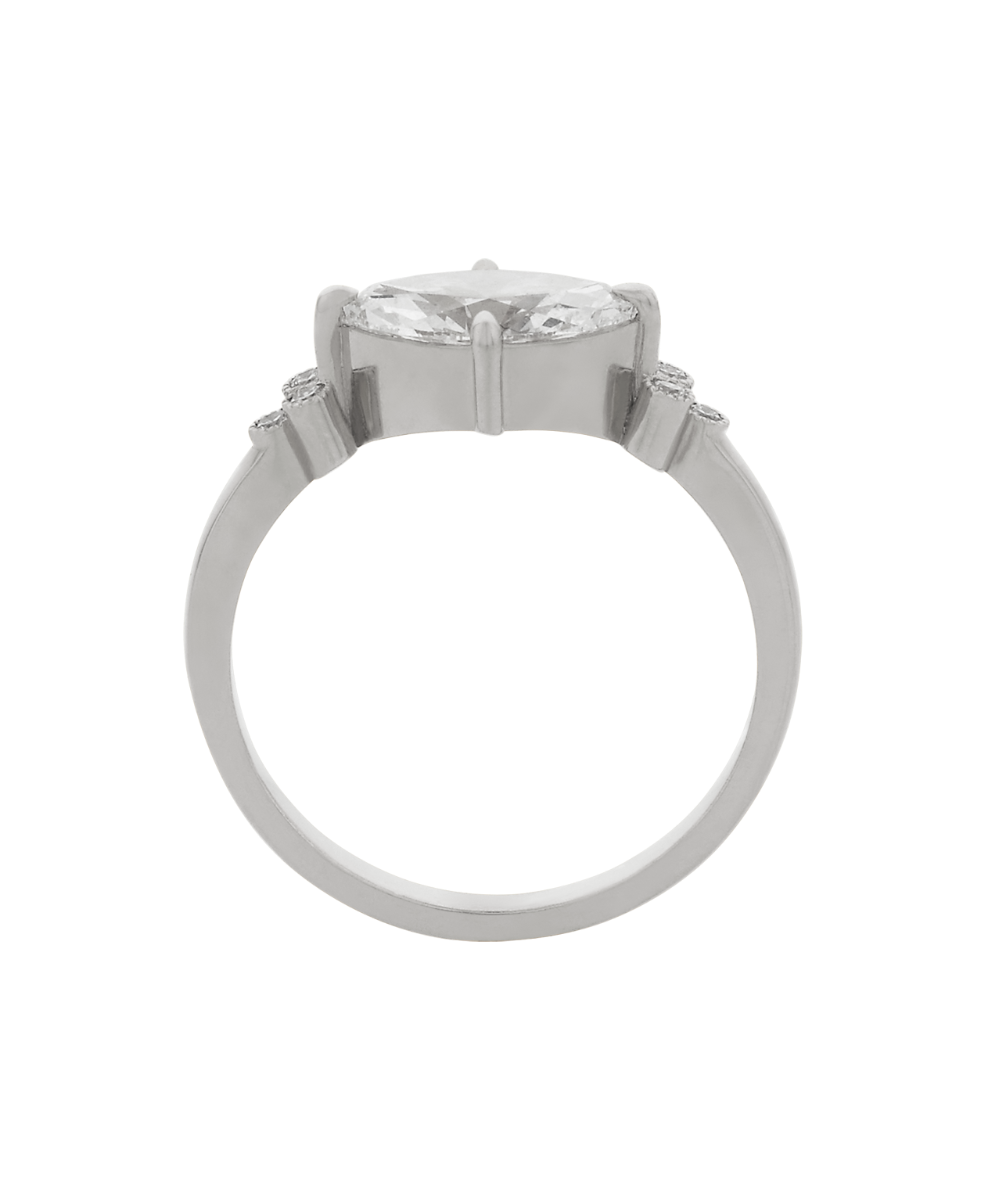 Mon Cheri Engagement Ring - Platinum, Marquise Cut Diamond 1.0 carat