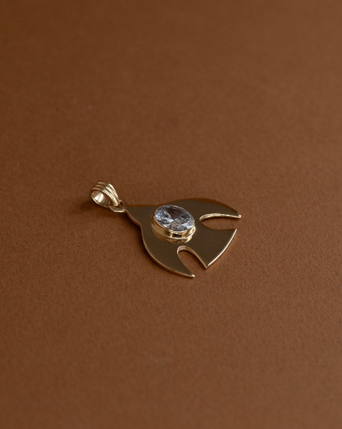 Moonbird Charm - 22k Gold Vermeil, Cubic Zirconia