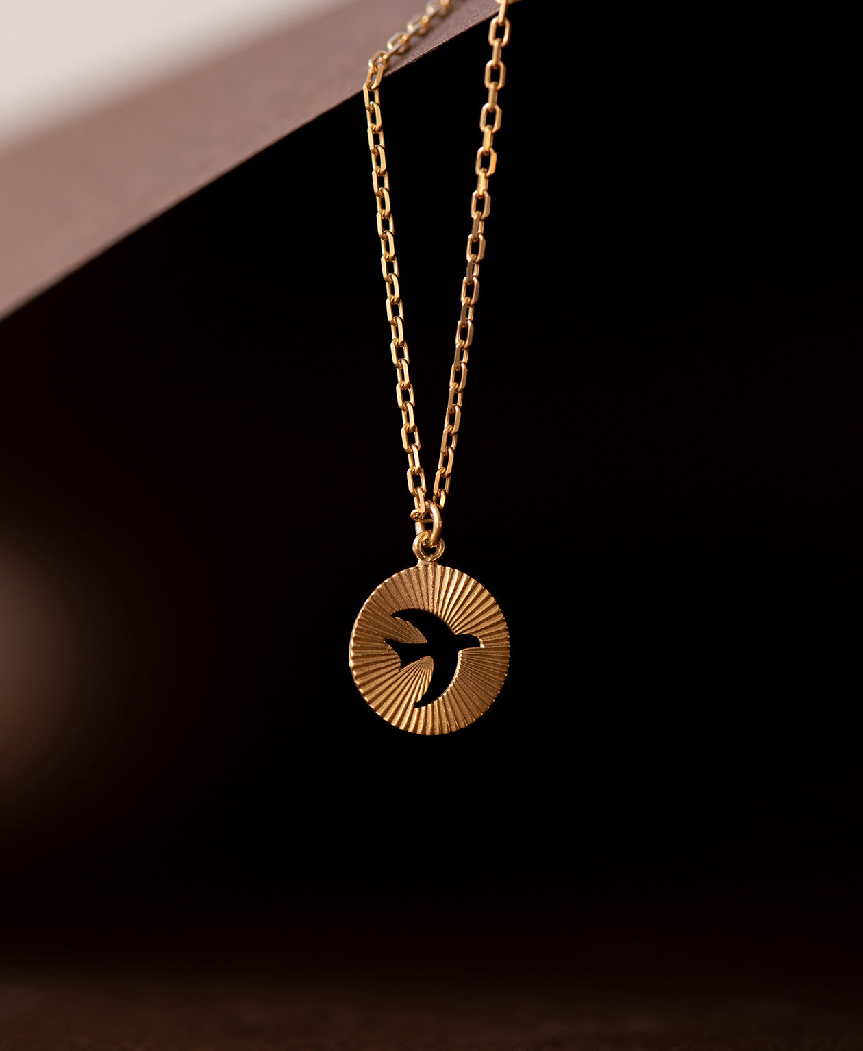 Moonbird Necklace - 22k Gold Vermeil