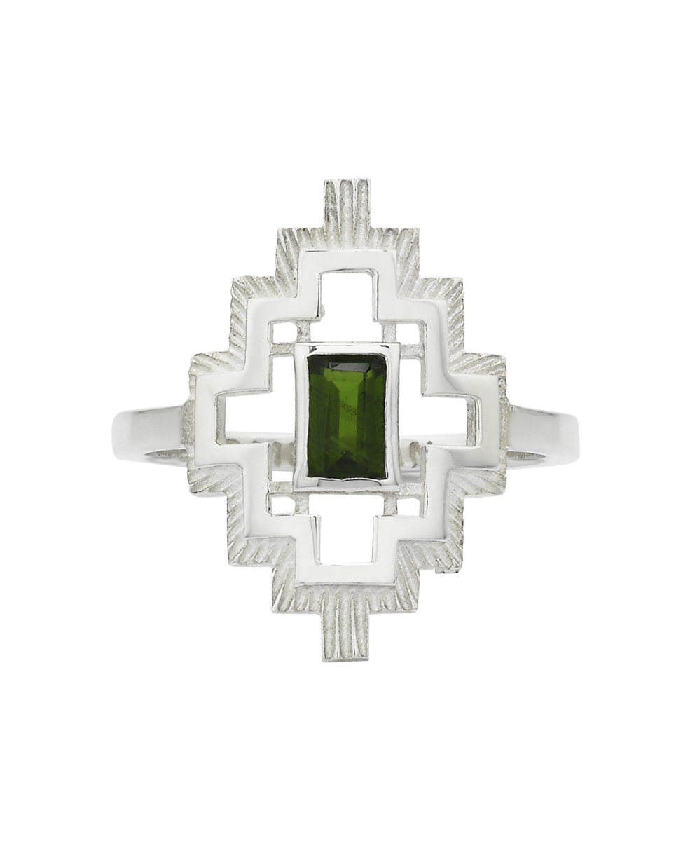 Munay Ring - 925 Sterling Silver, Chrome Diopside