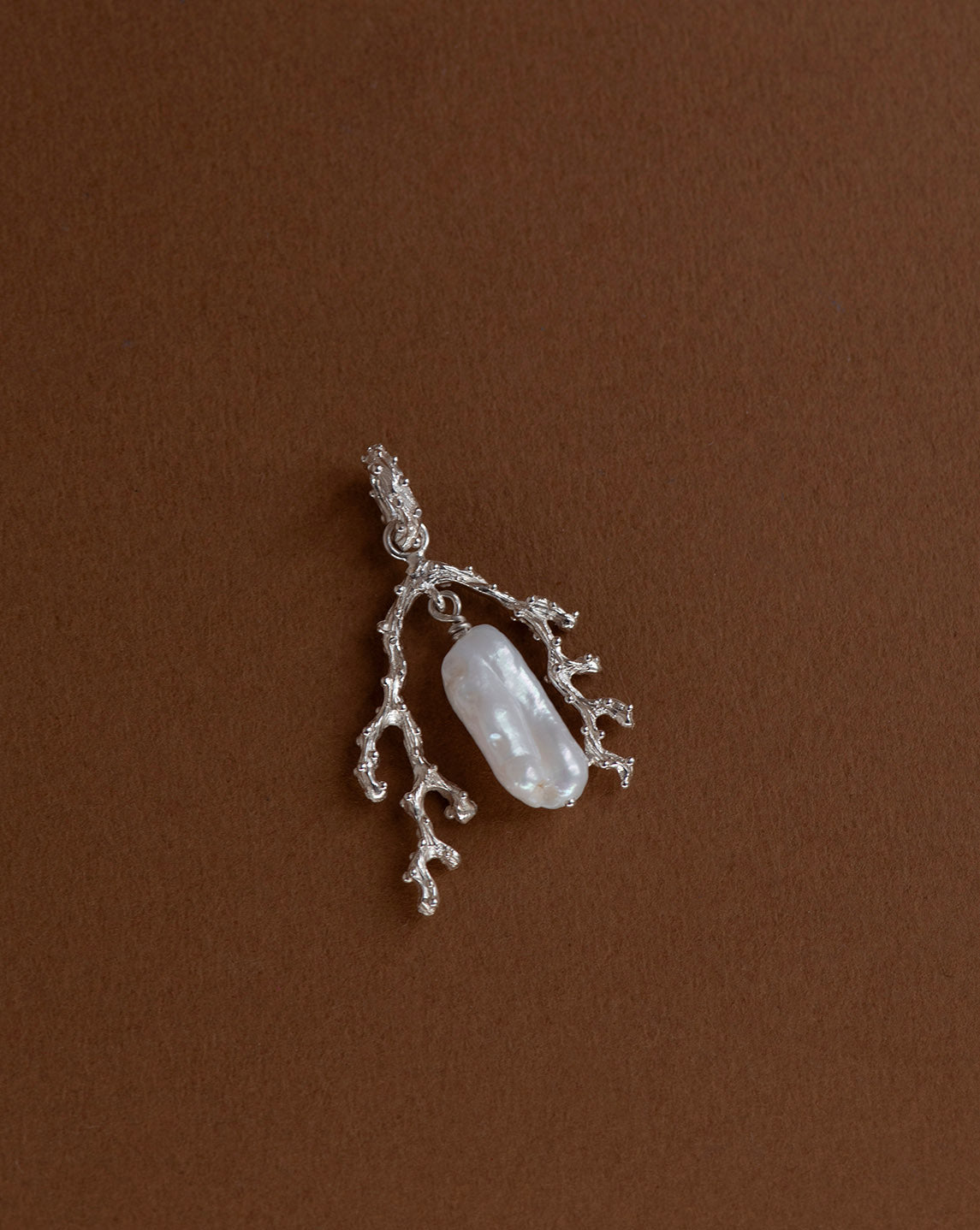 Mutiara Charm - 925 Sterling Silver, Baroque Pearl