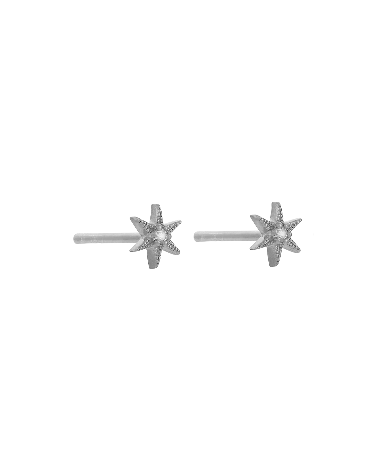 No Star Like Thee Studs - 925 Sterling Silver, White Zircon