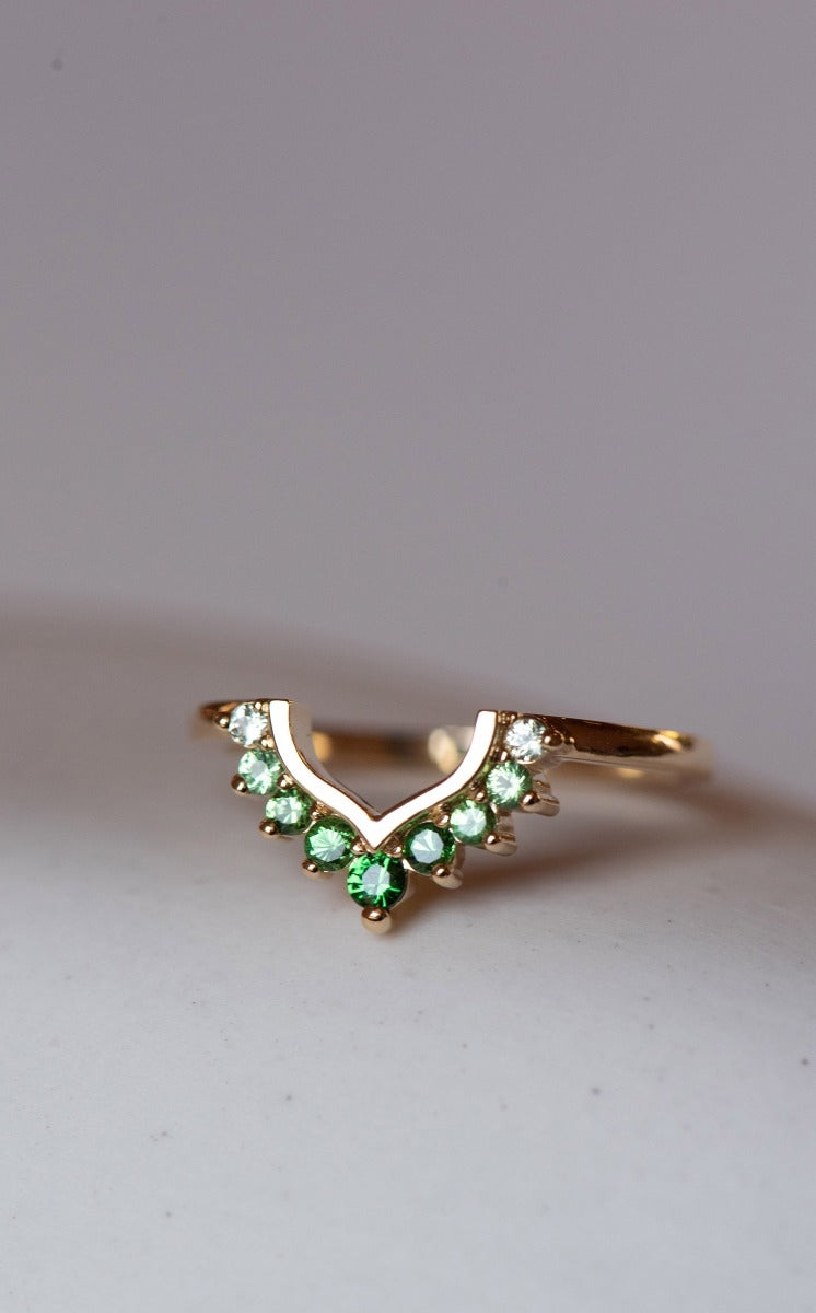 One of a Kind 258 - 18k Yellow Gold, Tsavorite