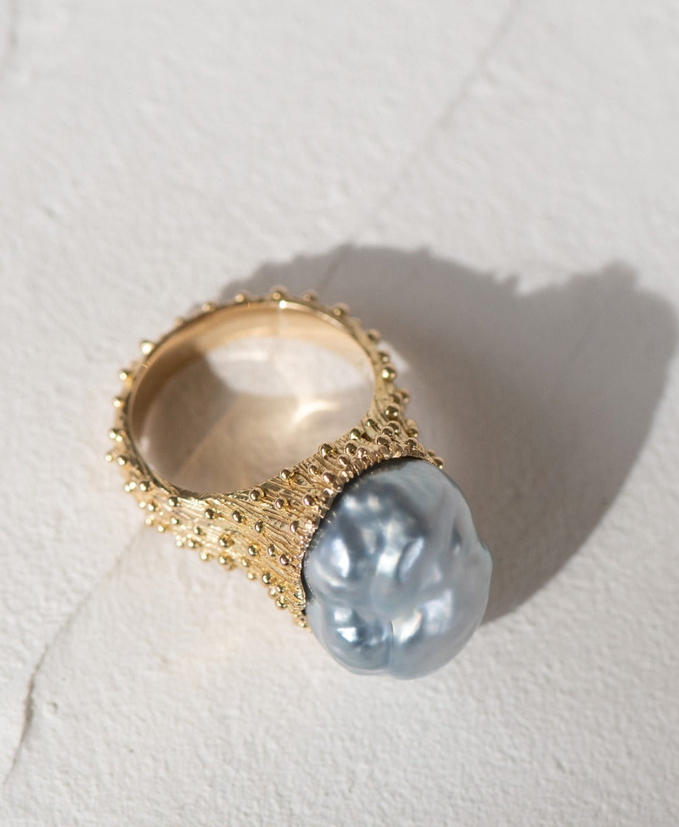 One of a Kind 313 - 18k Yellow Gold, Pearl