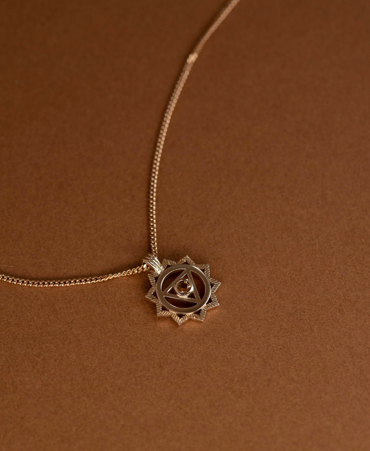 Personal Power Chakra Necklace - 9k Yellow Gold