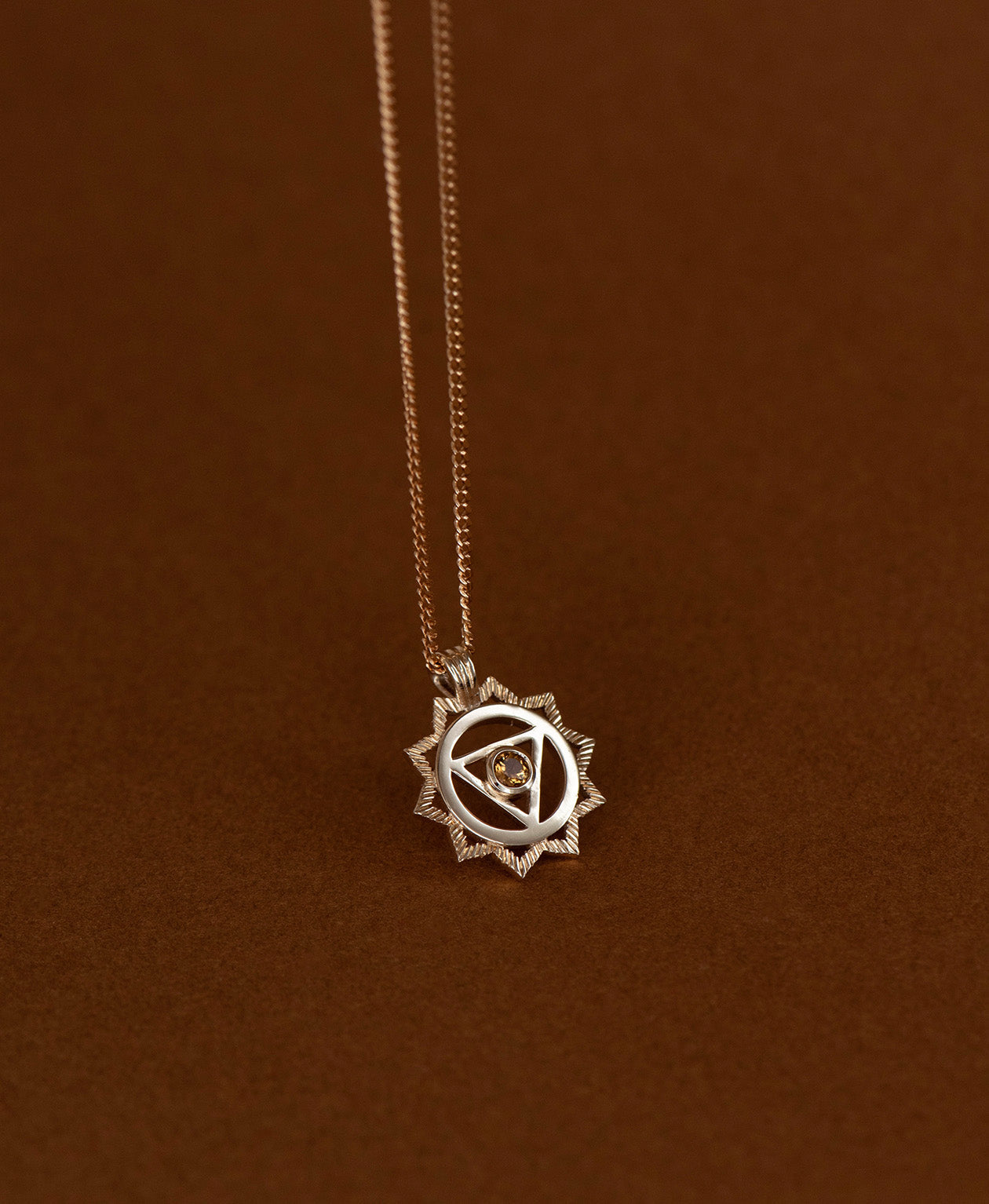 Personal Power Chakra Necklace - 9k Yellow Gold