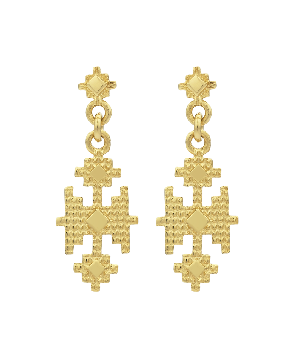 Pisac Earrings - 22k Gold Vermeil