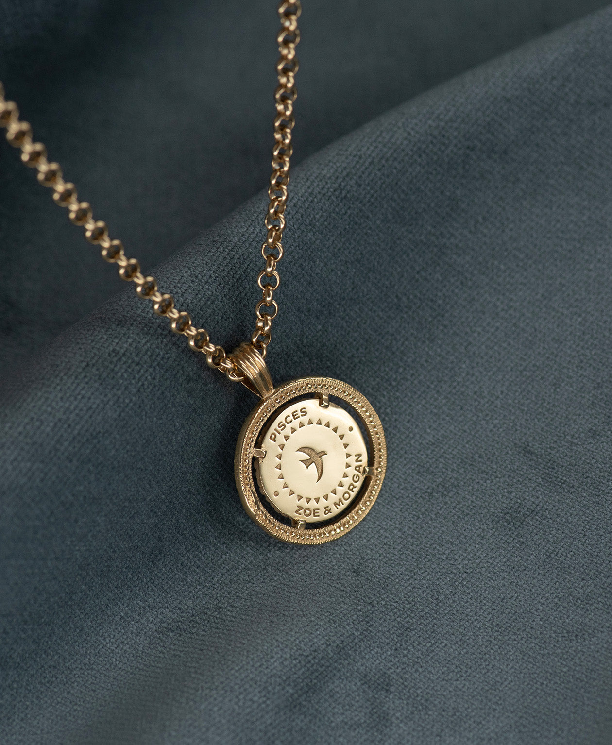 Pisces Necklace - 22k Gold Vermeil