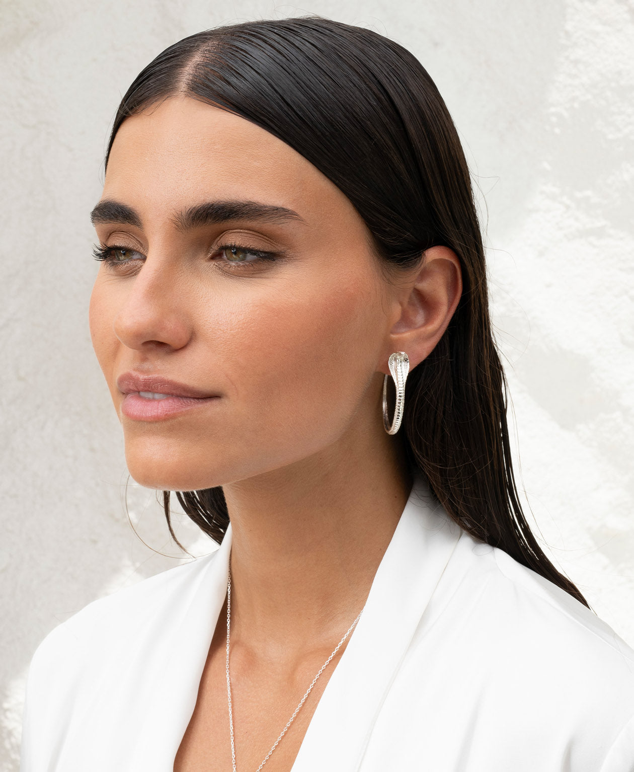 Protect Me Hoop Earrings - 925 Sterling Silver