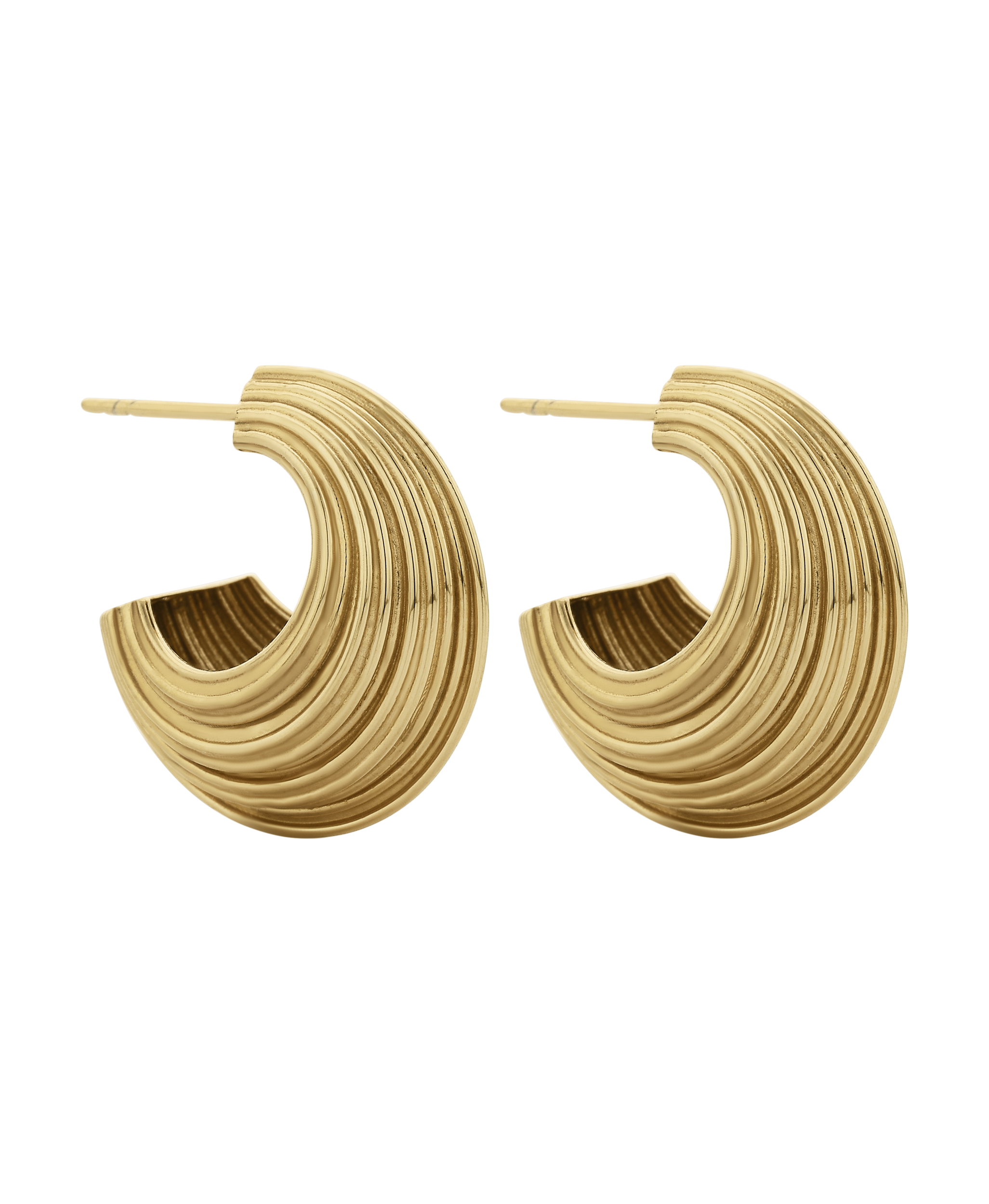 Rae Hoops -  22k Gold Vermeil