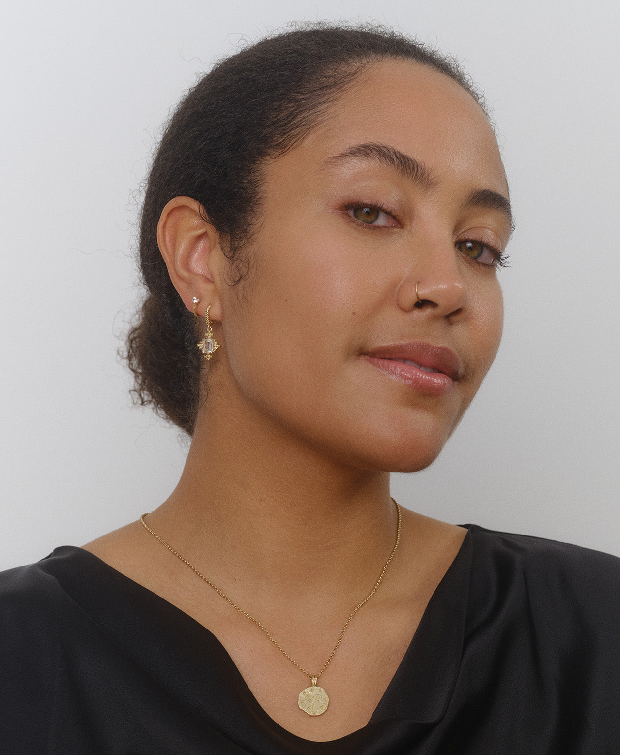 Reya Hoops & Bianca Studs Gift Set - 22k Gold Vermeil