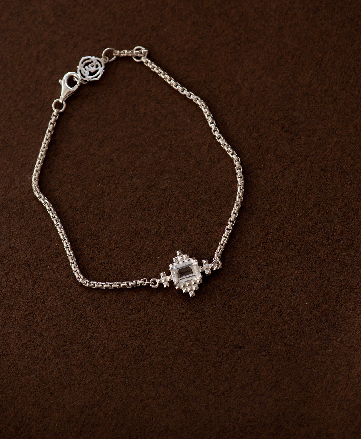 Reya Bracelet  - 925 Sterling Silver, White Topaz