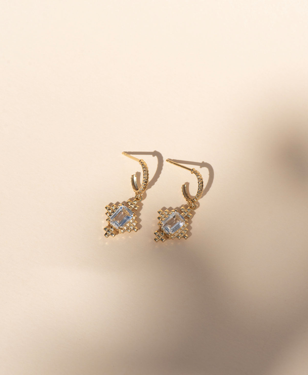 Ameena Chain (50cm) & Reya Hoops Gift Set - 22k Gold Vermeil