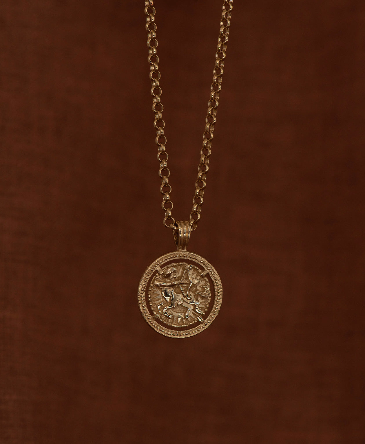 Sagittarius Necklace - 22k Gold Vermeil