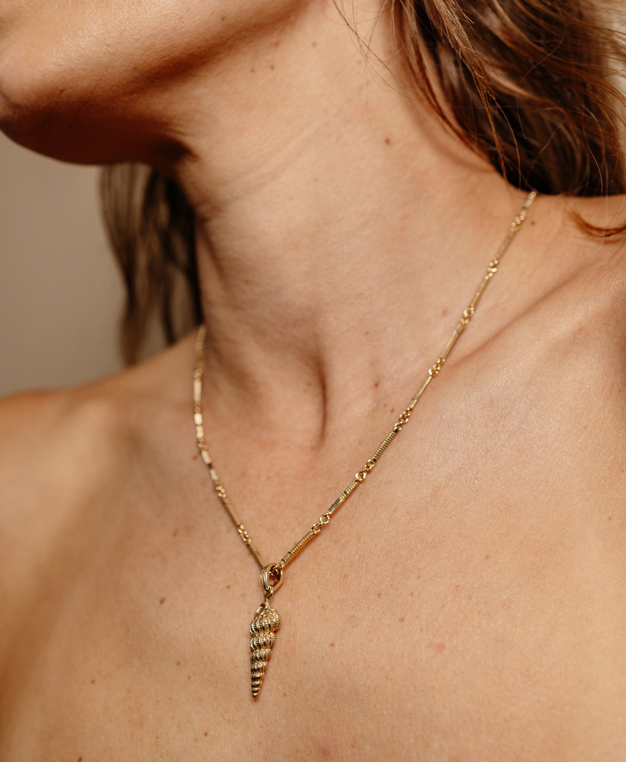 Shell Seeker Charm - 22k Gold Vermeil