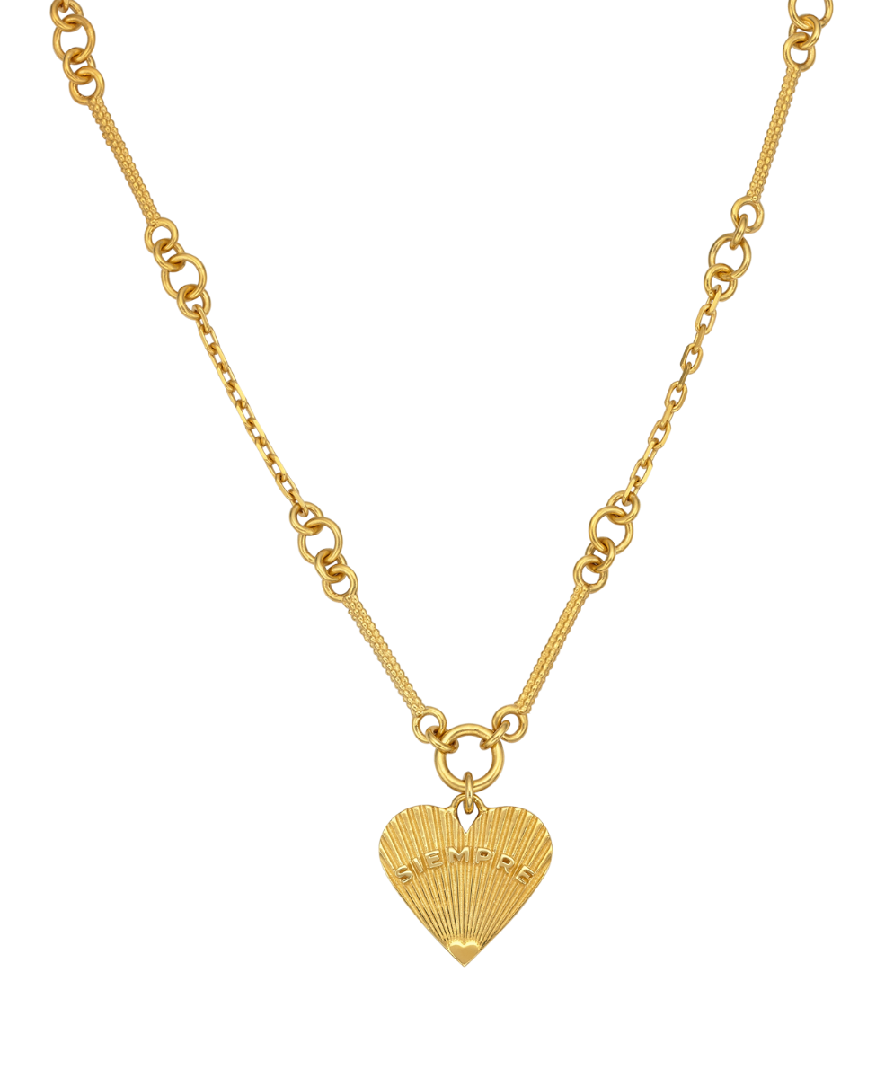 Siempre Necklace - 22k Gold Vermeil