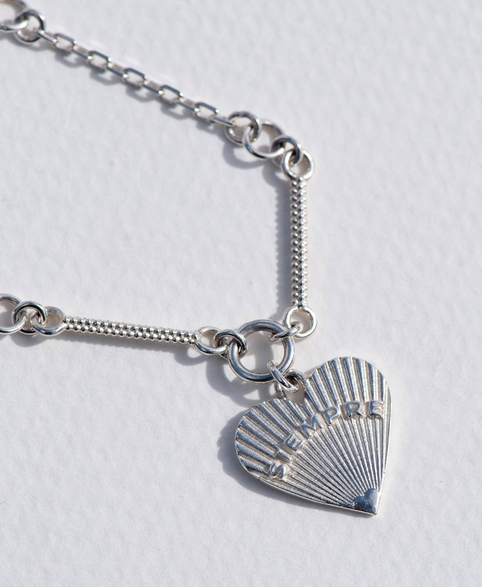 Siempre Necklace - 925 Sterling Silver