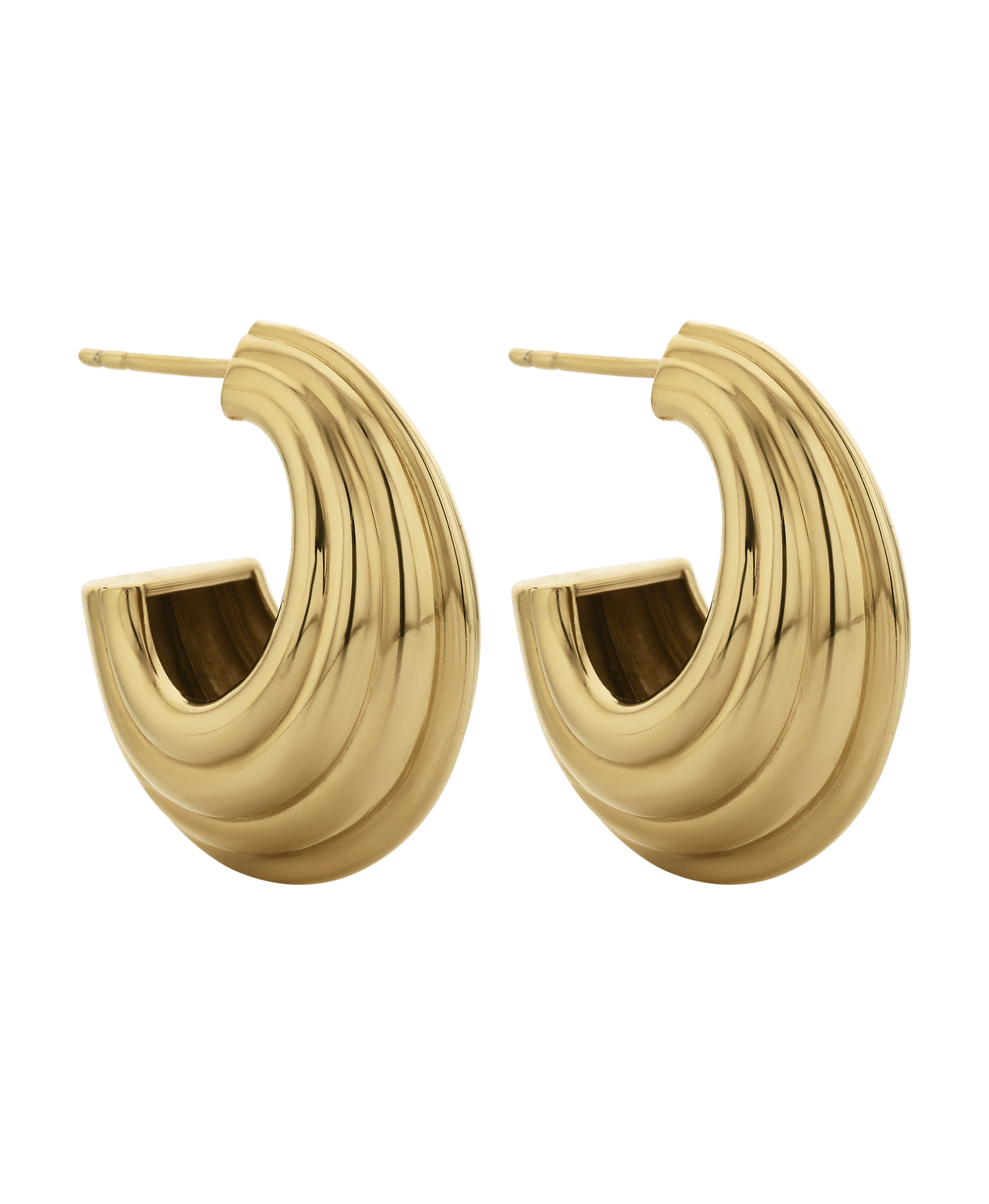 Solina Hoops -  22k Gold Vermeil