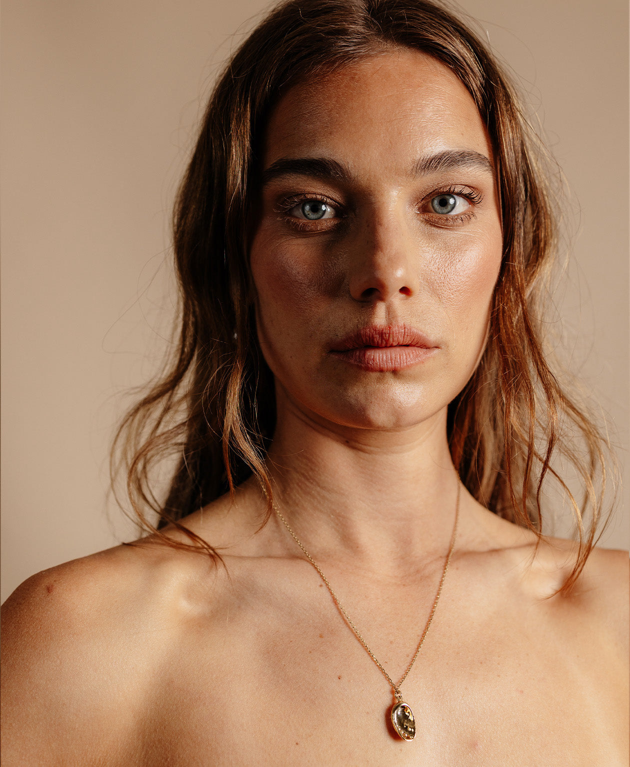Soul Paua Necklace - 22k Gold Vermeil