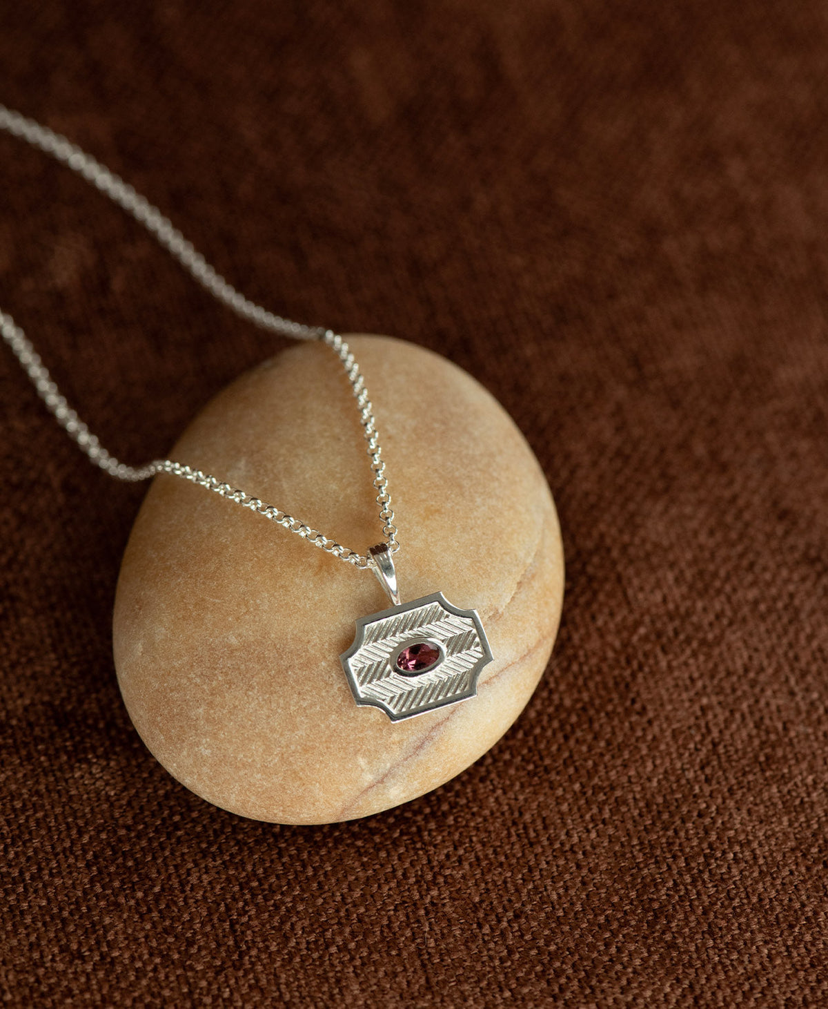 Soul Sister Necklace - 925 Sterling Silver, Pink Tourmaline