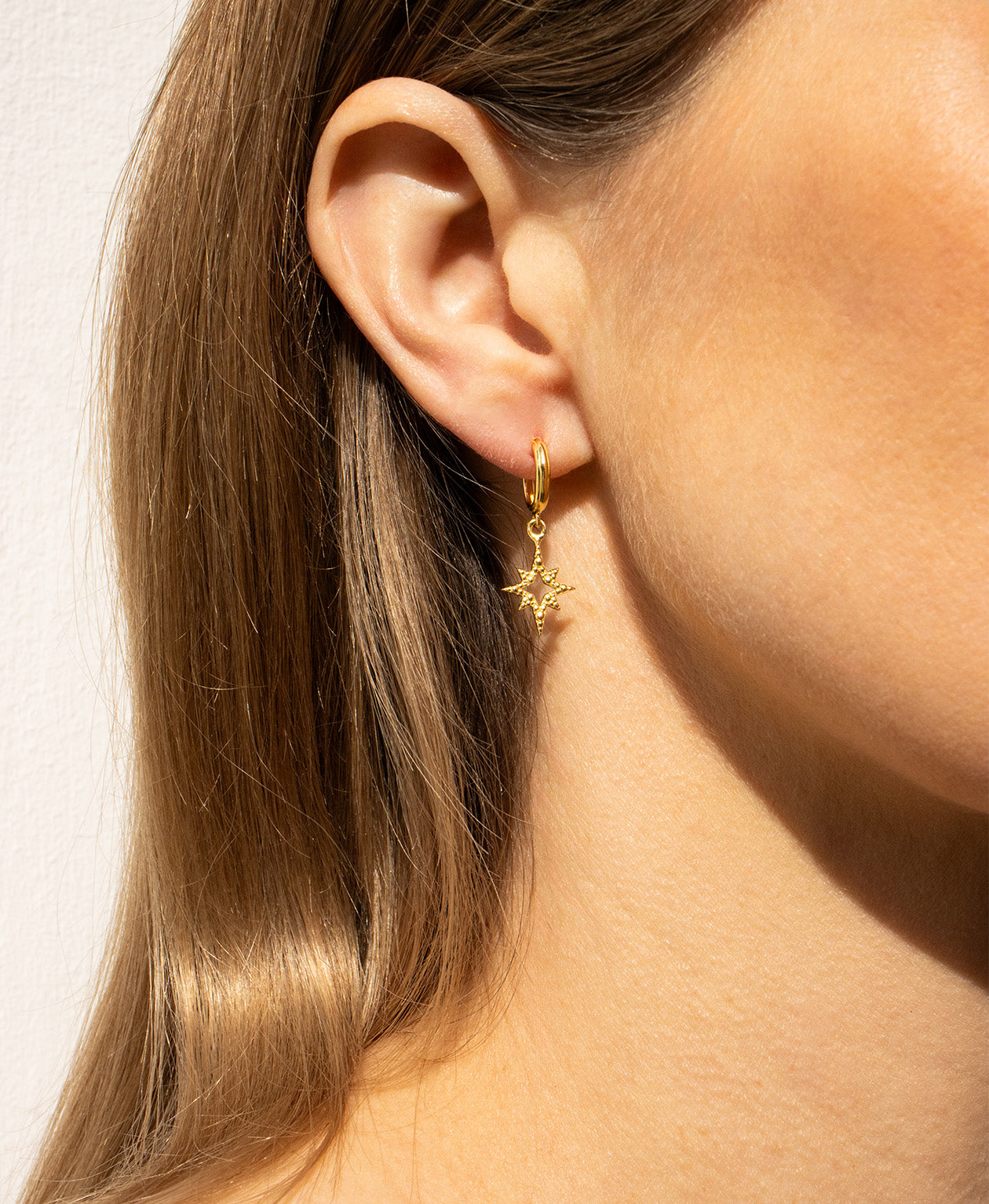 Z&M X Kirsty Gallagher Star Seed Hoops -  22k Gold Vermeil