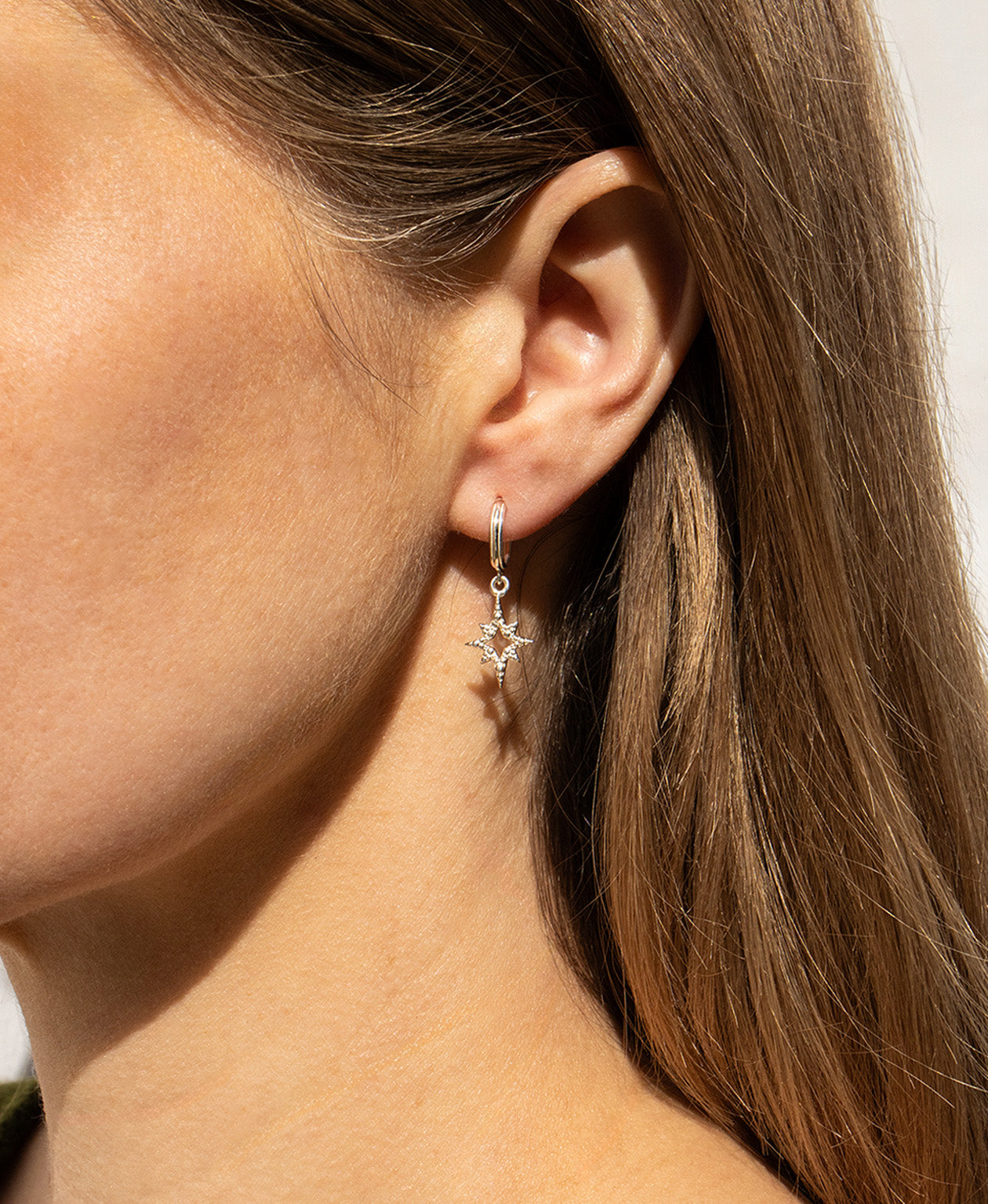 Z&M X Kirsty Gallagher Star Seed Hoops -  925 Sterling Silver