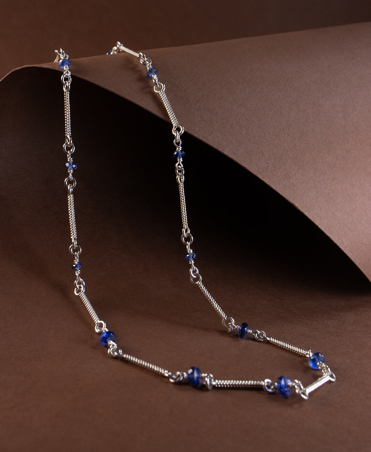 Clio Chain - 925 Sterling Silver, Kyanite