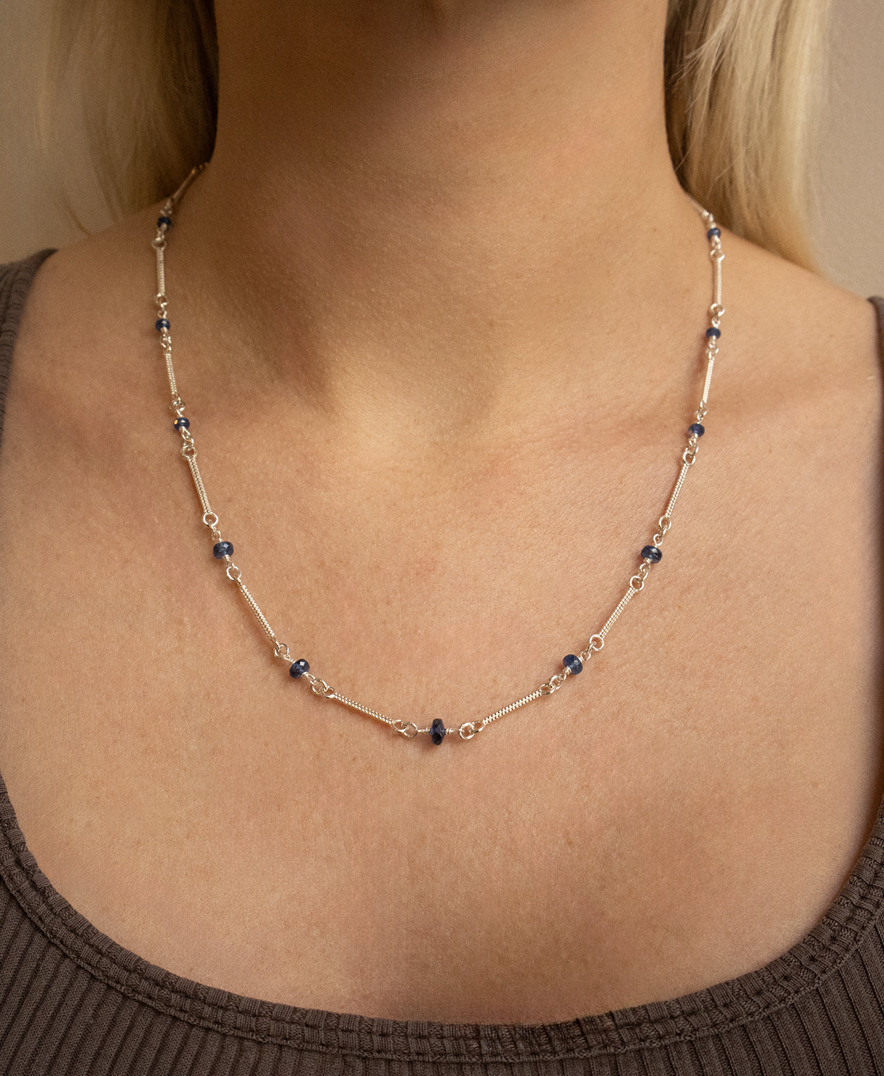 Clio Chain - 925 Sterling Silver, Kyanite