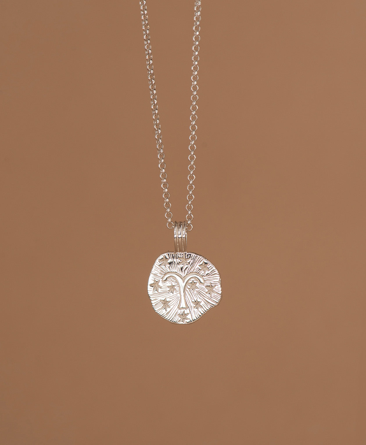 Sun in Aries Necklace - 925 Sterling Silver