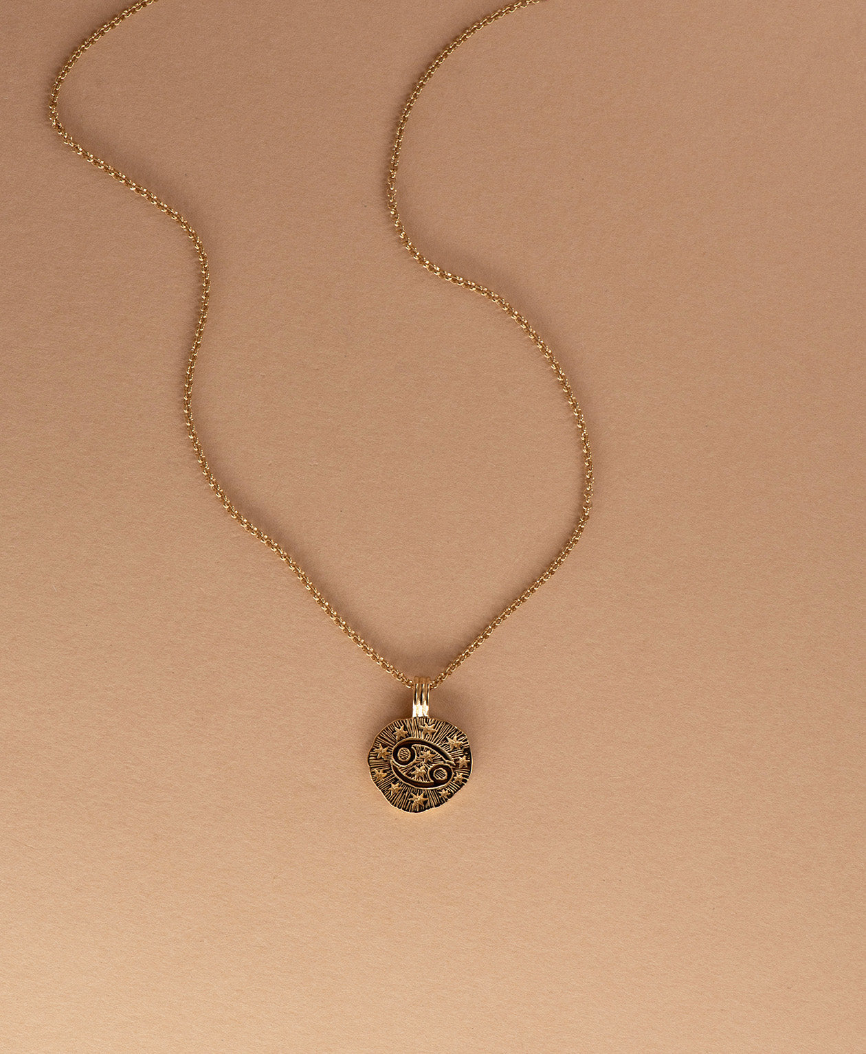 Sun in Cancer Necklace - 22k Gold Vermeil