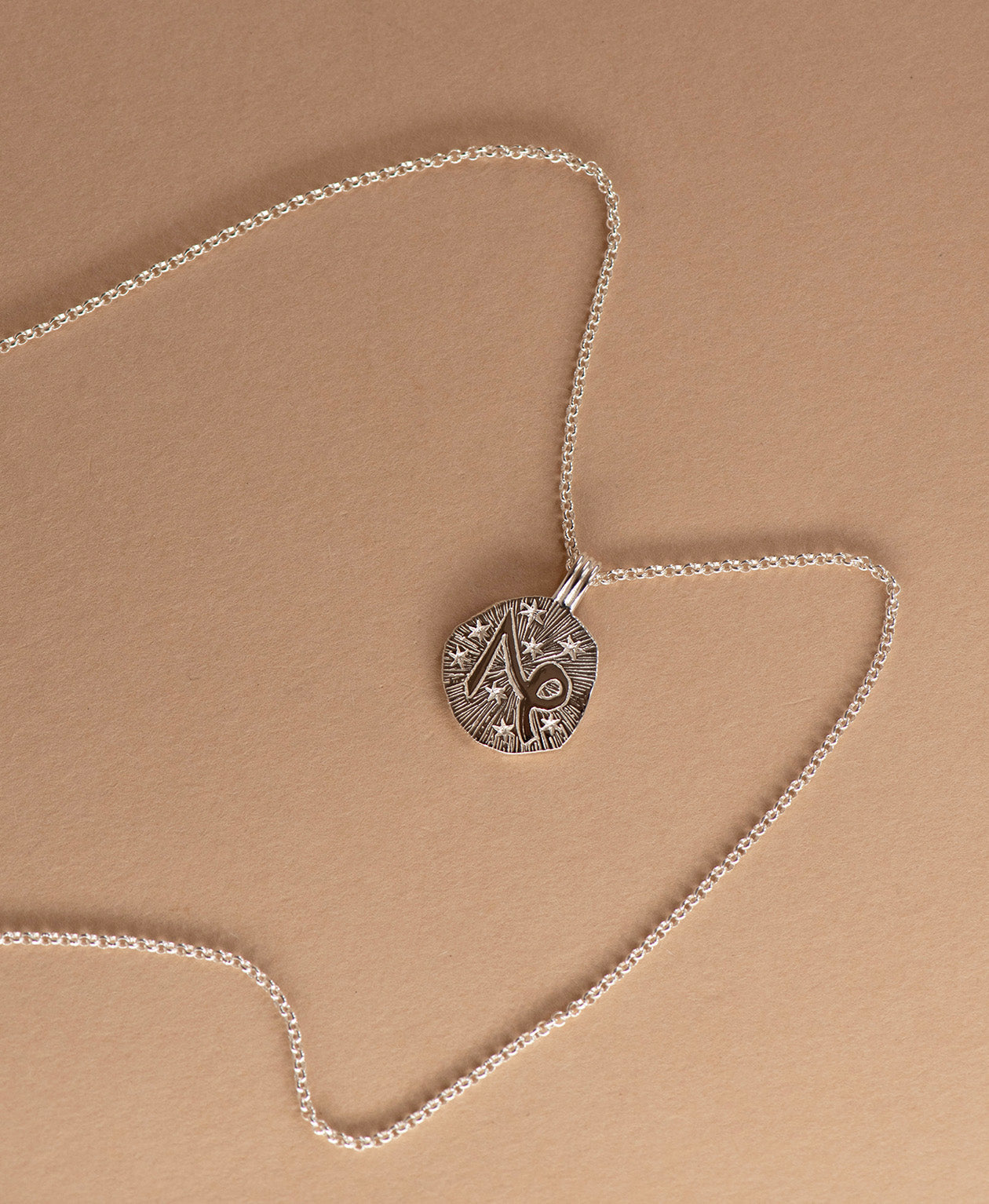 Sun in Capricorn Necklace - 925 Sterling Silver