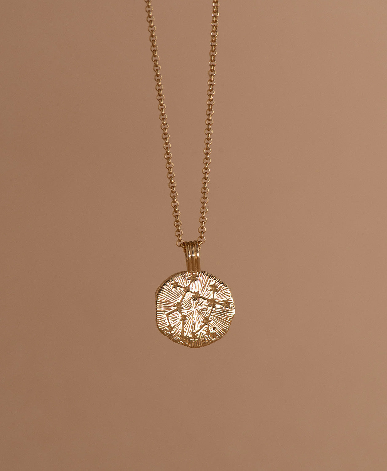 Sun in Gemini Necklace - 22k Gold Vermeil