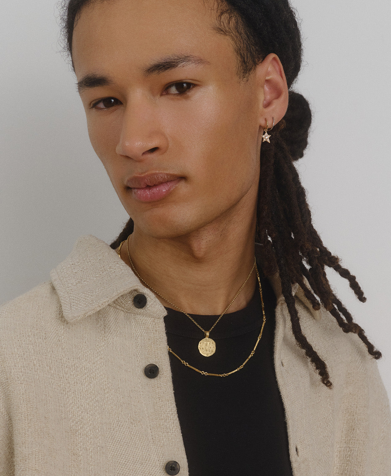 Sun in Gemini Necklace - 22k Gold Vermeil