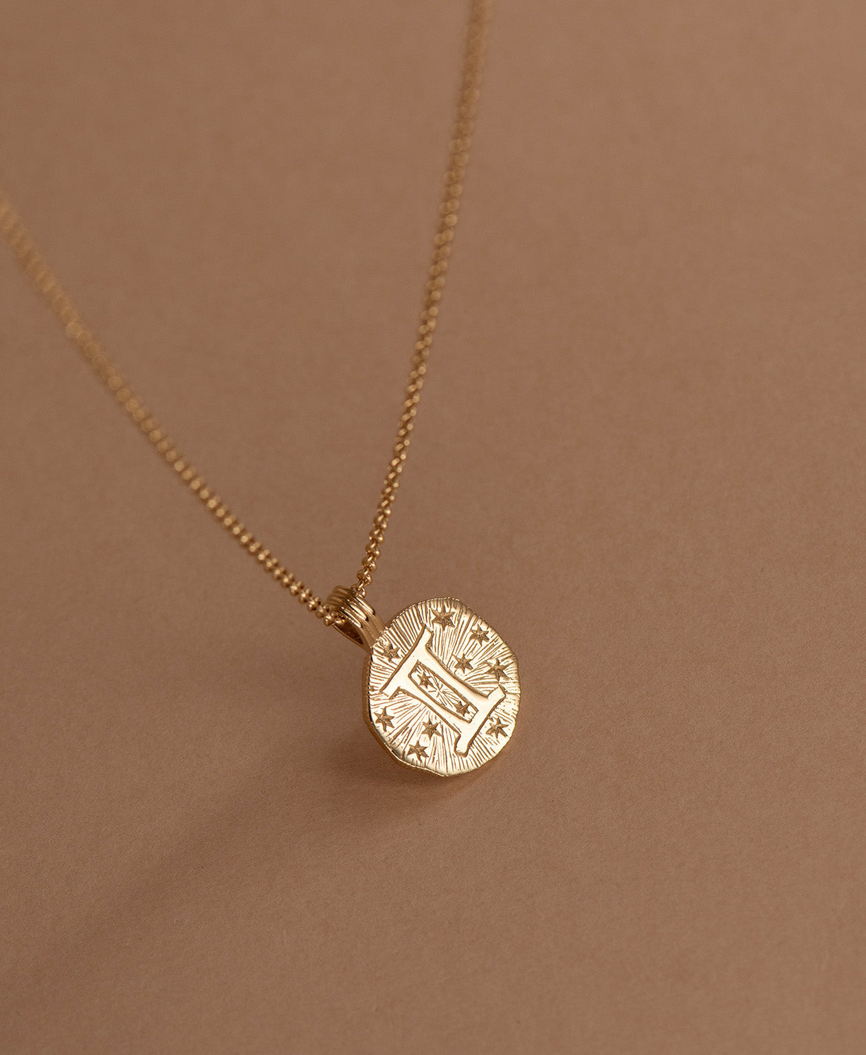 Sun in Gemini Necklace - 22k Gold Vermeil