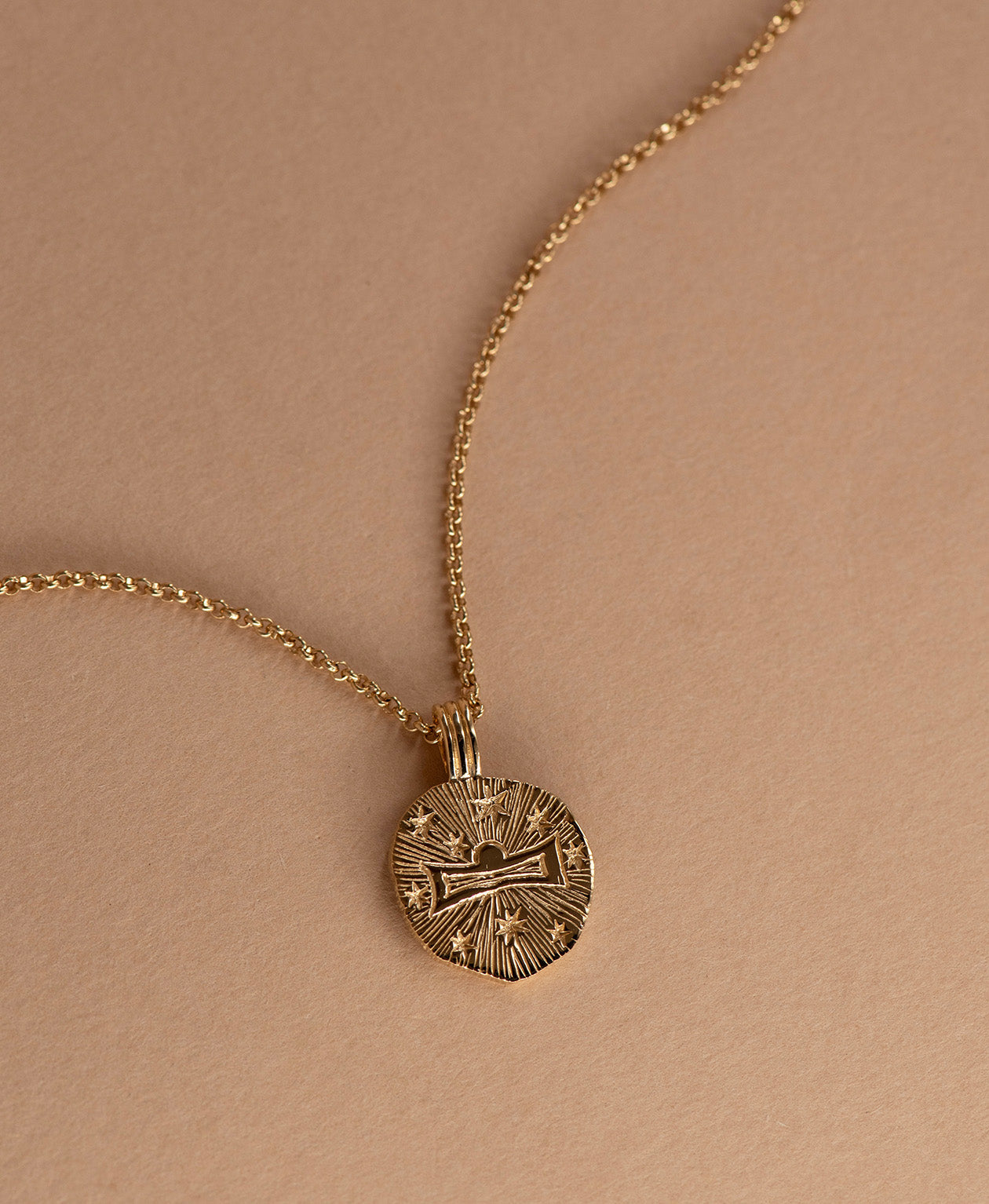 Sun in Libra Necklace - 22k Gold Vermeil