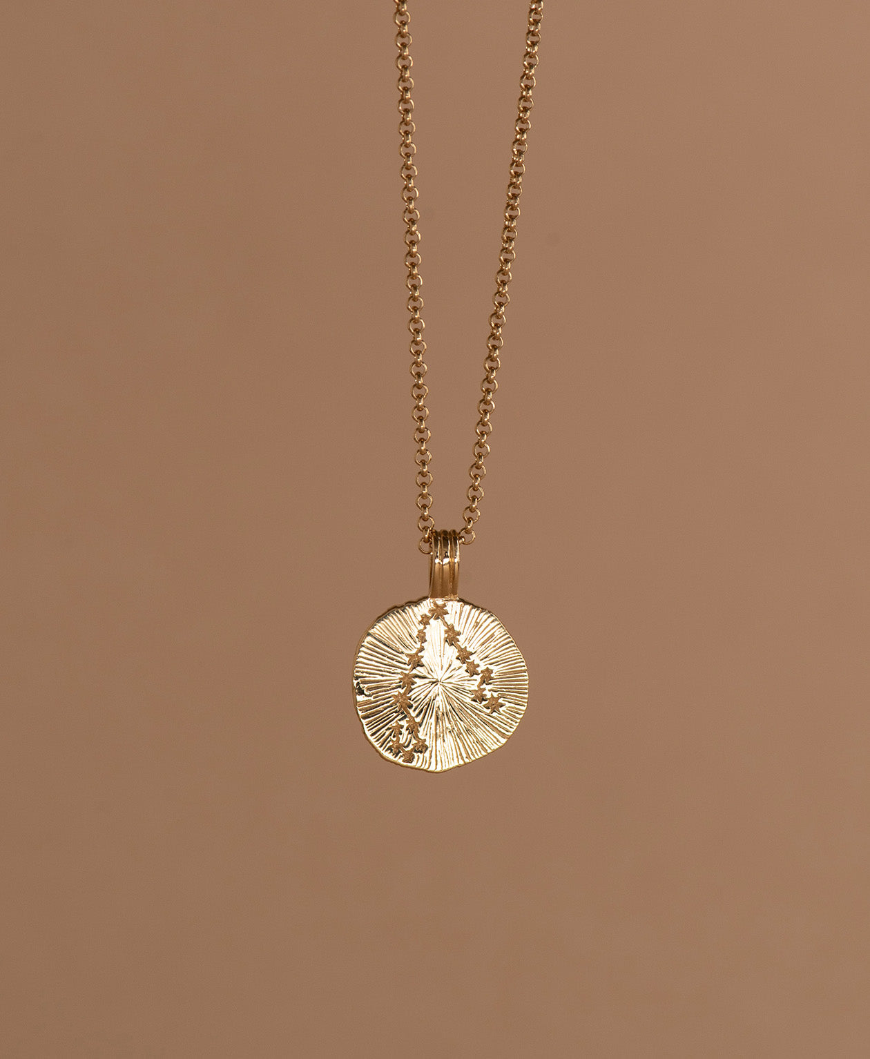 Sun in Pisces Necklace - 22k Gold Vermeil