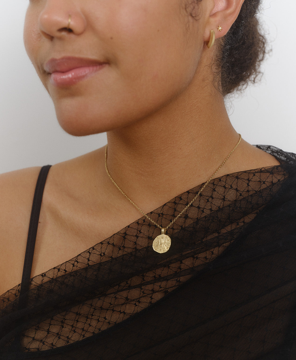 Sun in Pisces Necklace - 22k Gold Vermeil