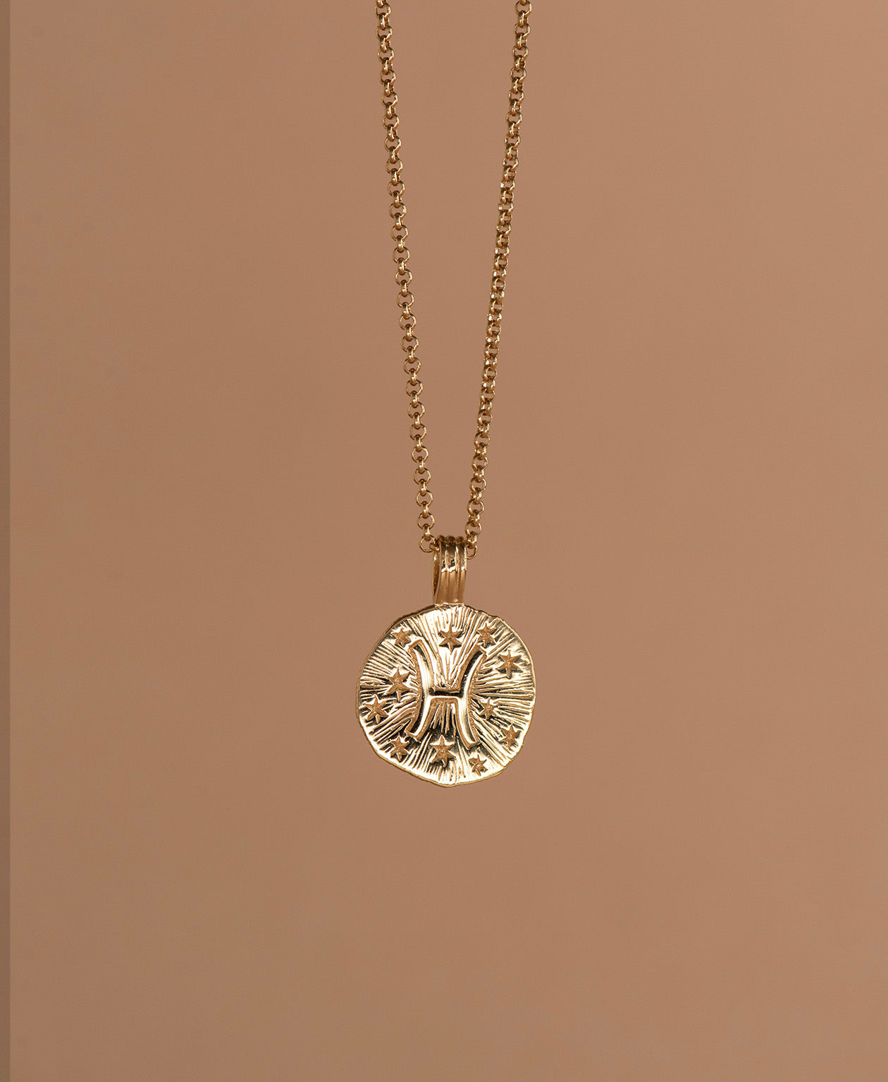 Sun in Pisces Necklace - 22k Gold Vermeil