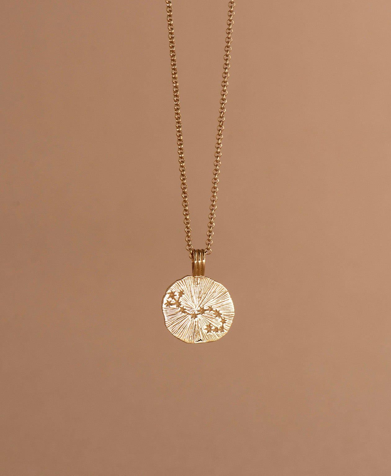 Sun in Scorpio Necklace - 22k Gold Vermeil