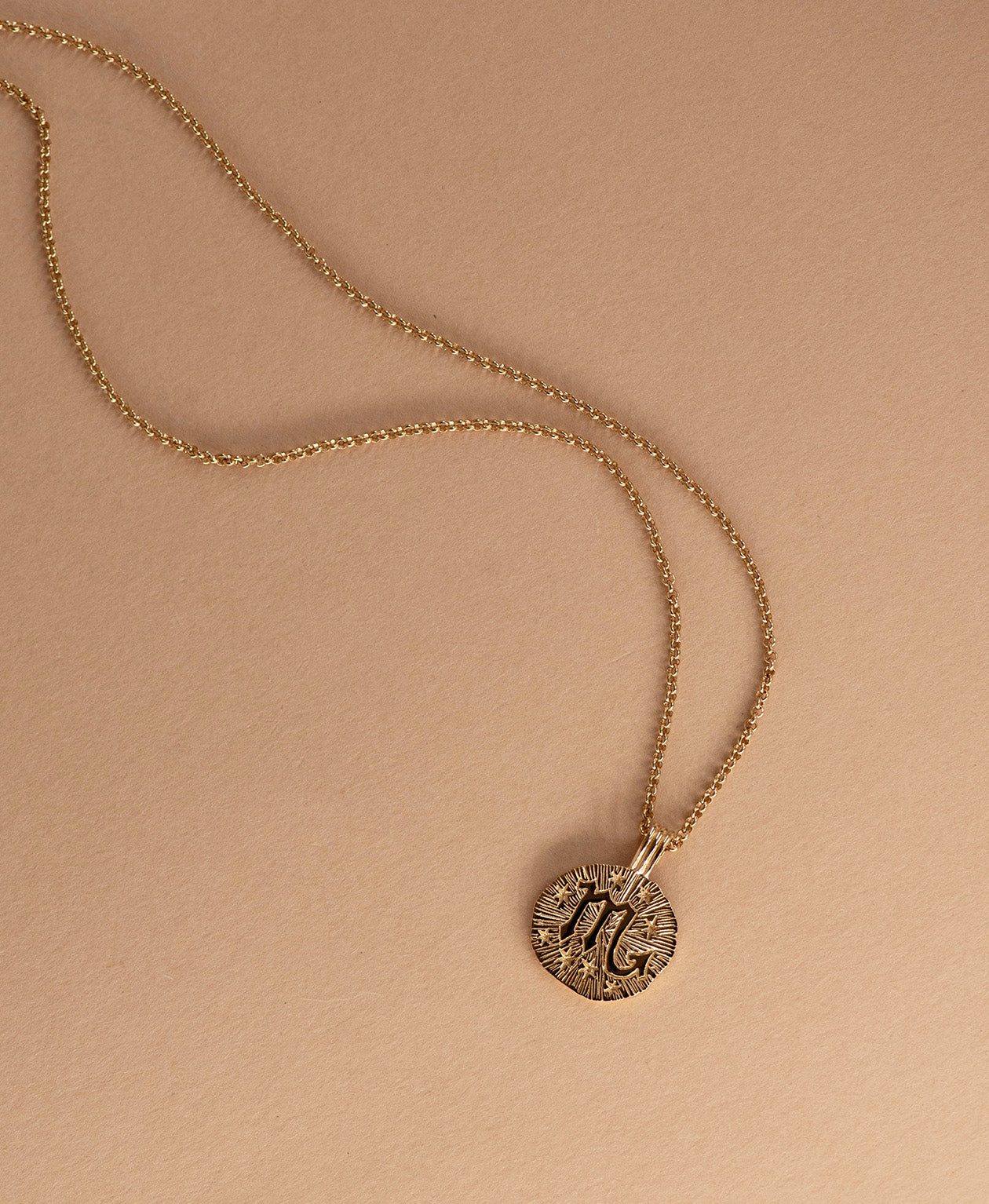 Sun in Scorpio Necklace - 22k Gold Vermeil
