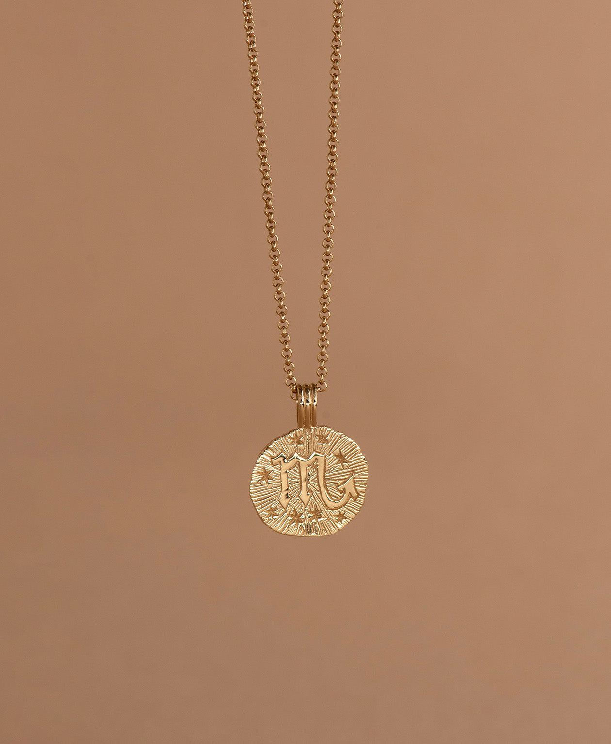 Sun in Scorpio Necklace - 22k Gold Vermeil