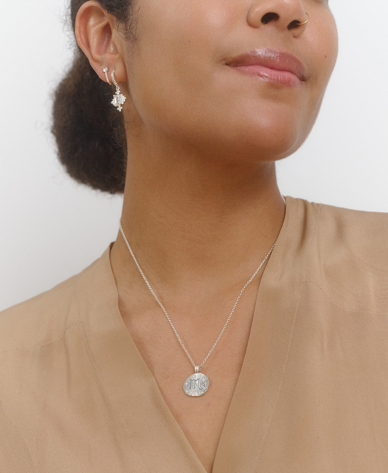 Sun in Scorpio Necklace - 925 Sterling Silver
