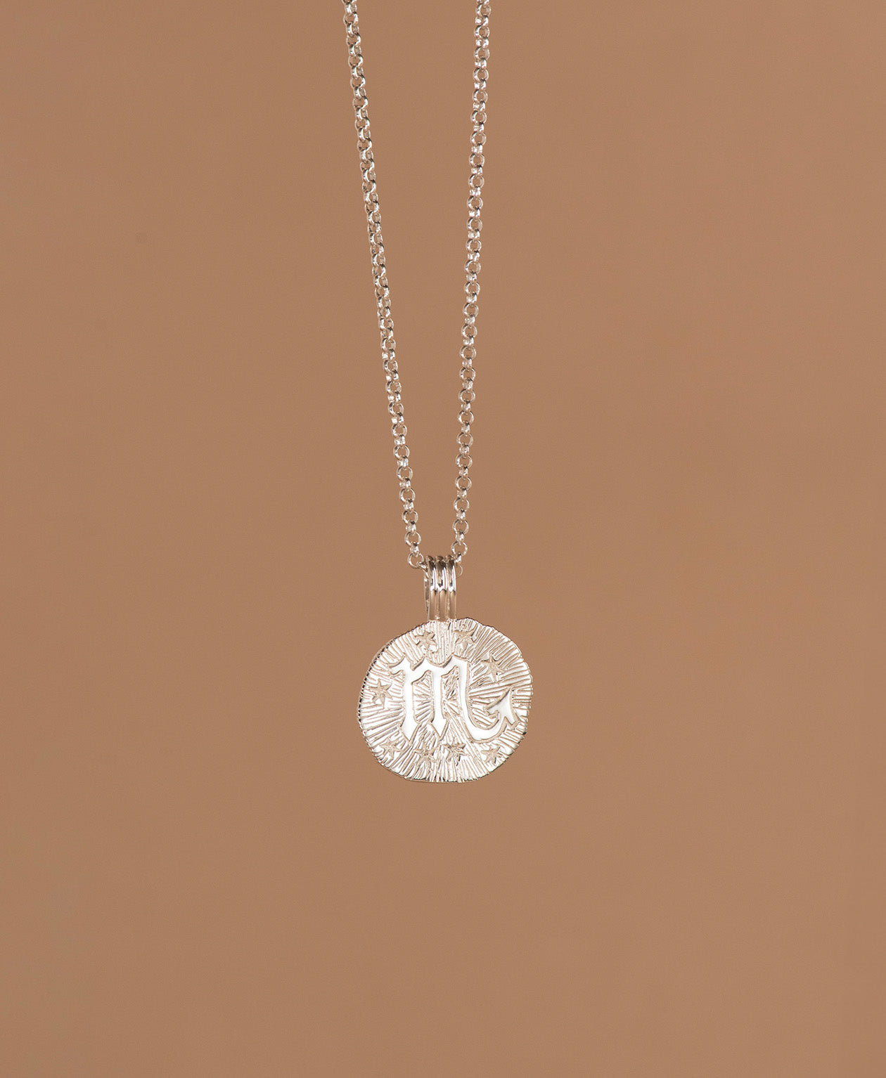 Sun in Scorpio Necklace - 925 Sterling Silver