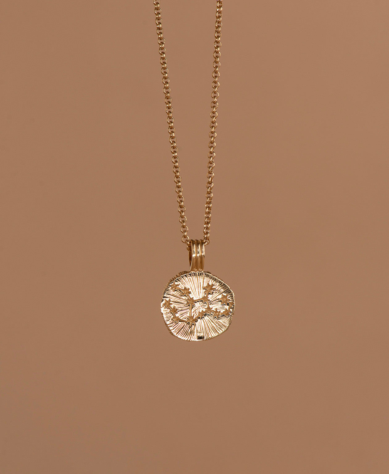 Sun in Virgo Necklace - 22k Gold Vermeil