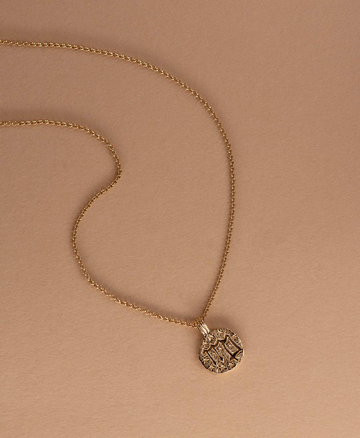 Sun in Virgo Necklace - 22k Gold Vermeil