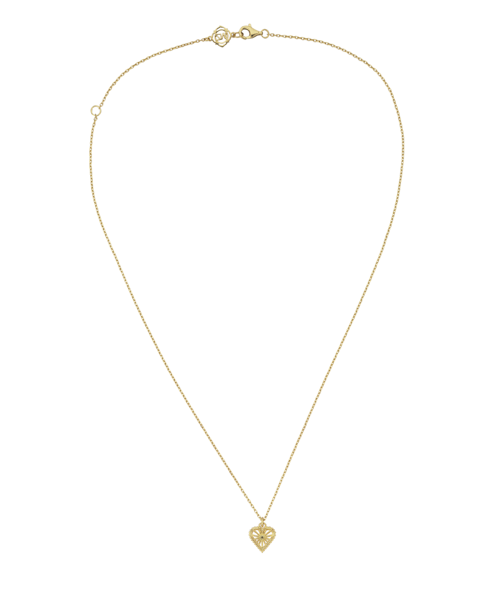 Sweet Heart Necklace - 22k Gold Vermeil