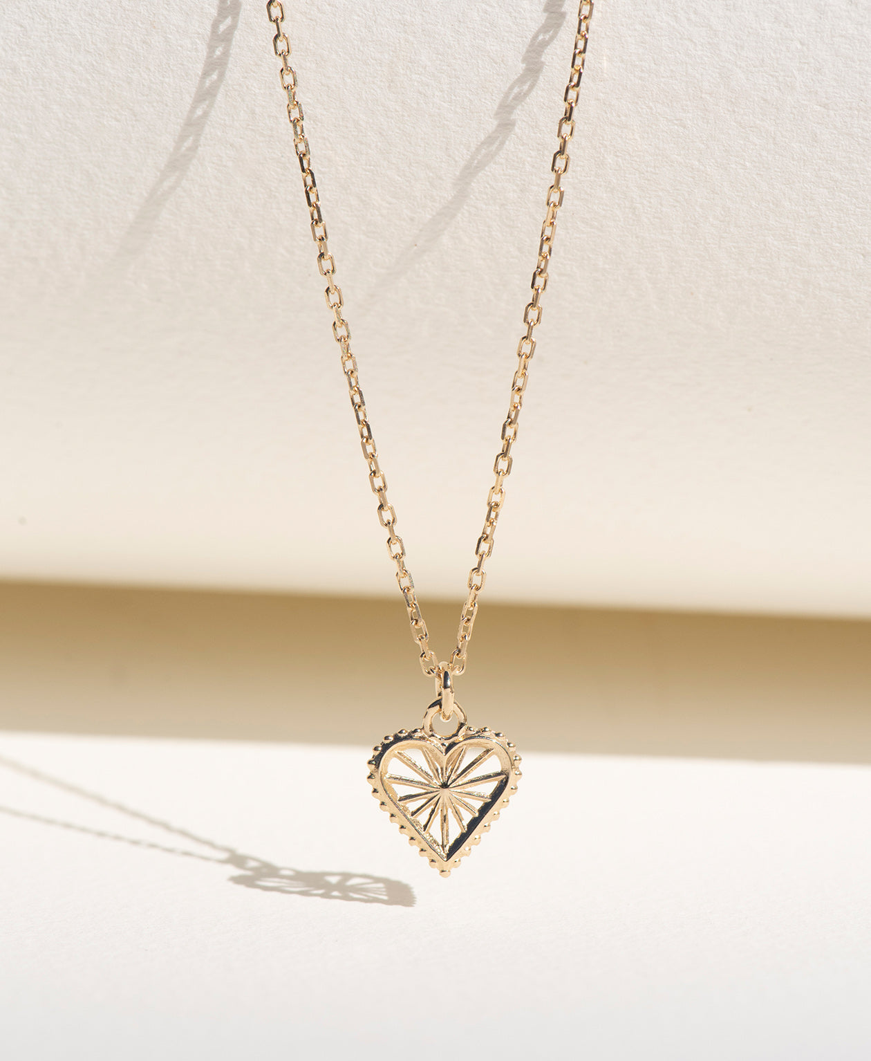 Sweet Heart Necklace - 22k Gold Vermeil