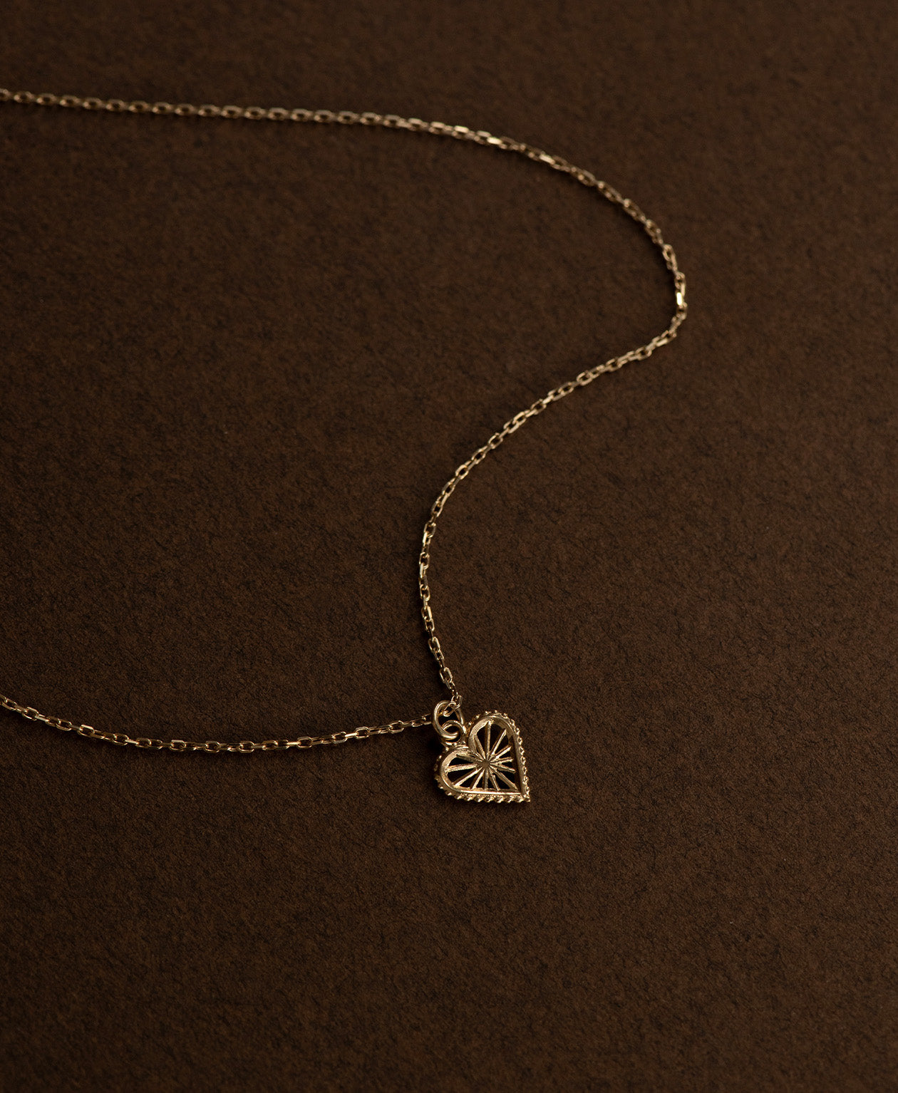 Sweet Heart Necklace - 22k Gold Vermeil