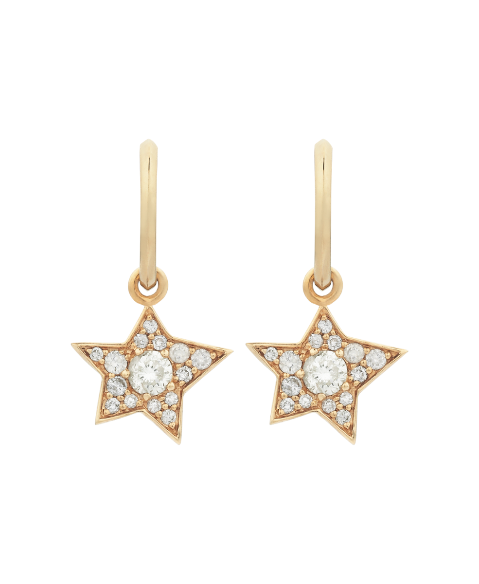 Twinkle Hoops / 9k Yellow Gold / Lab grown Diamond