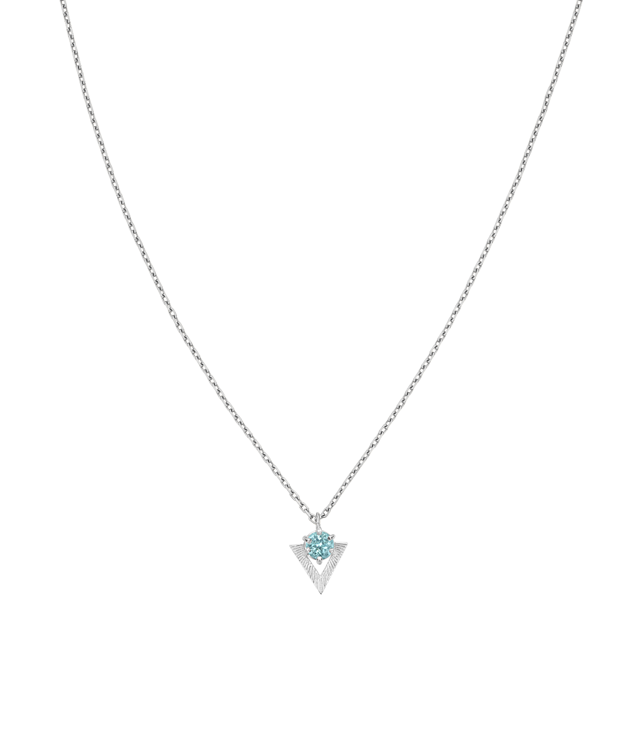 Violet Necklace - 925 Sterling Silver, Blue Apatite